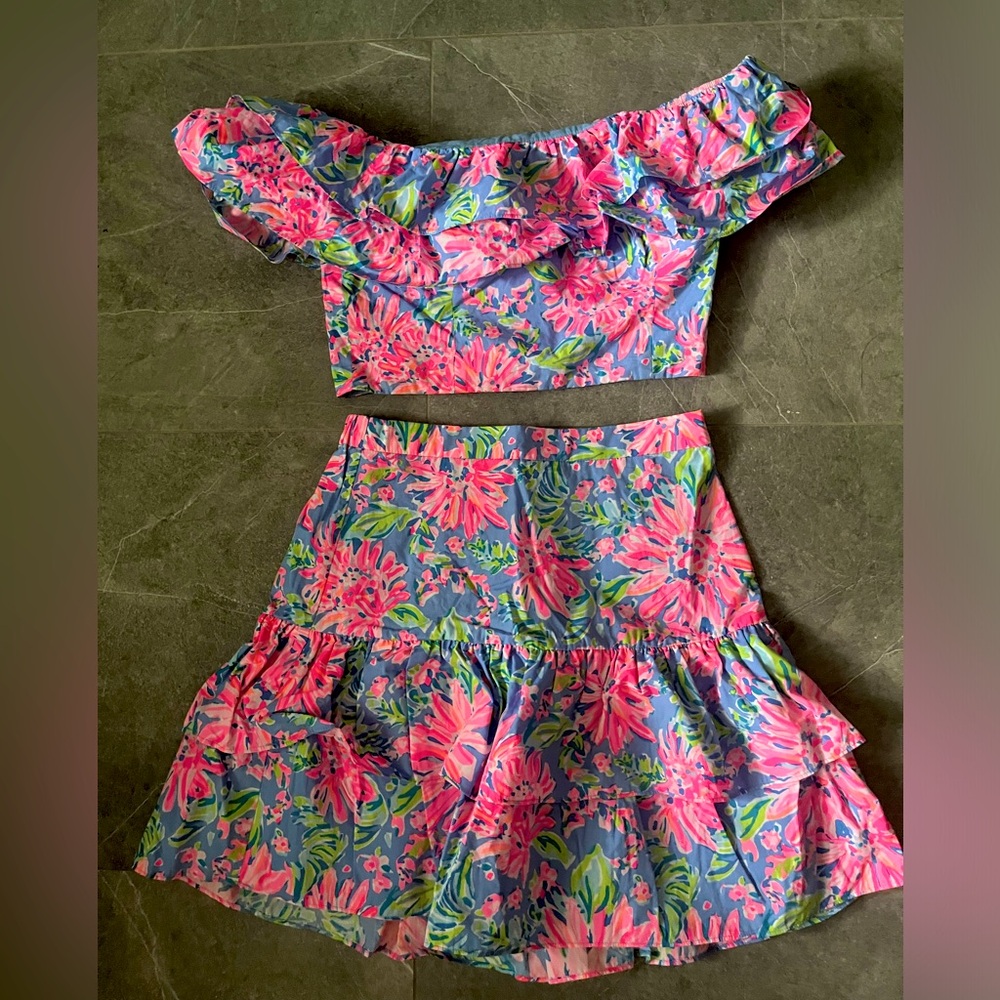 Lilly Pulitzer Skirt & Top Set, Size 4